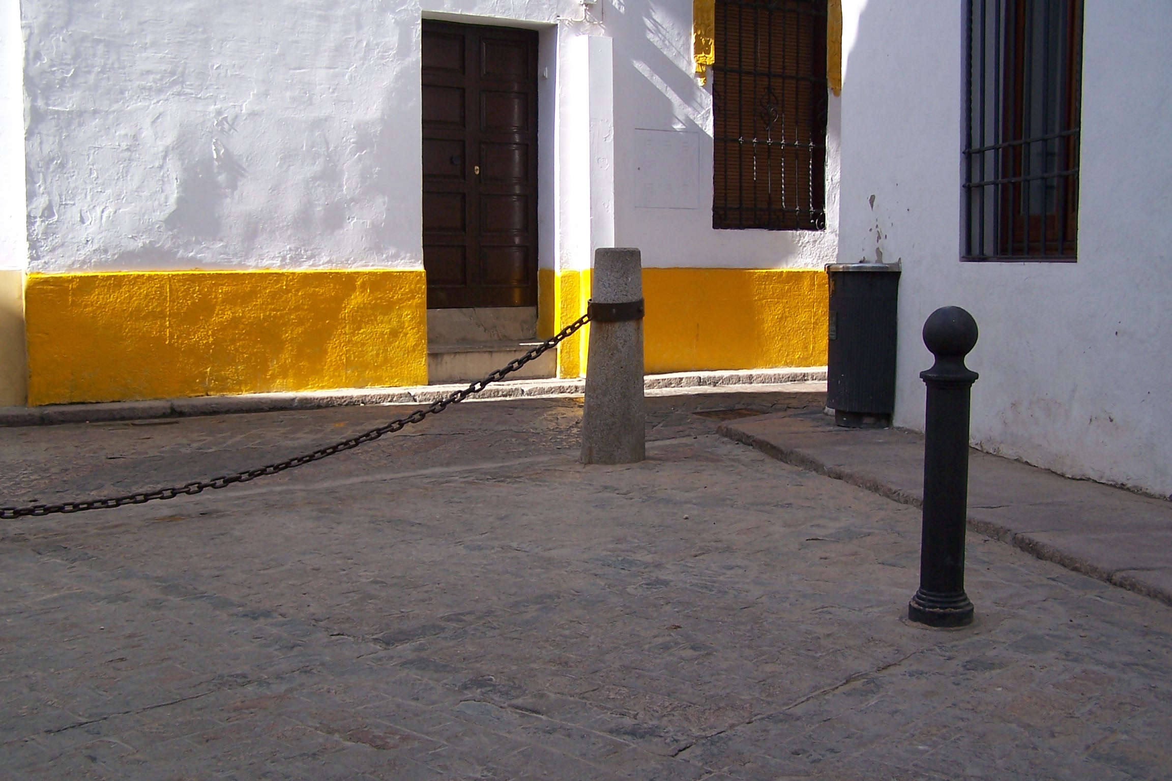 Fotografía plaza de la Concha. Orientación norte. Detalle de paso.