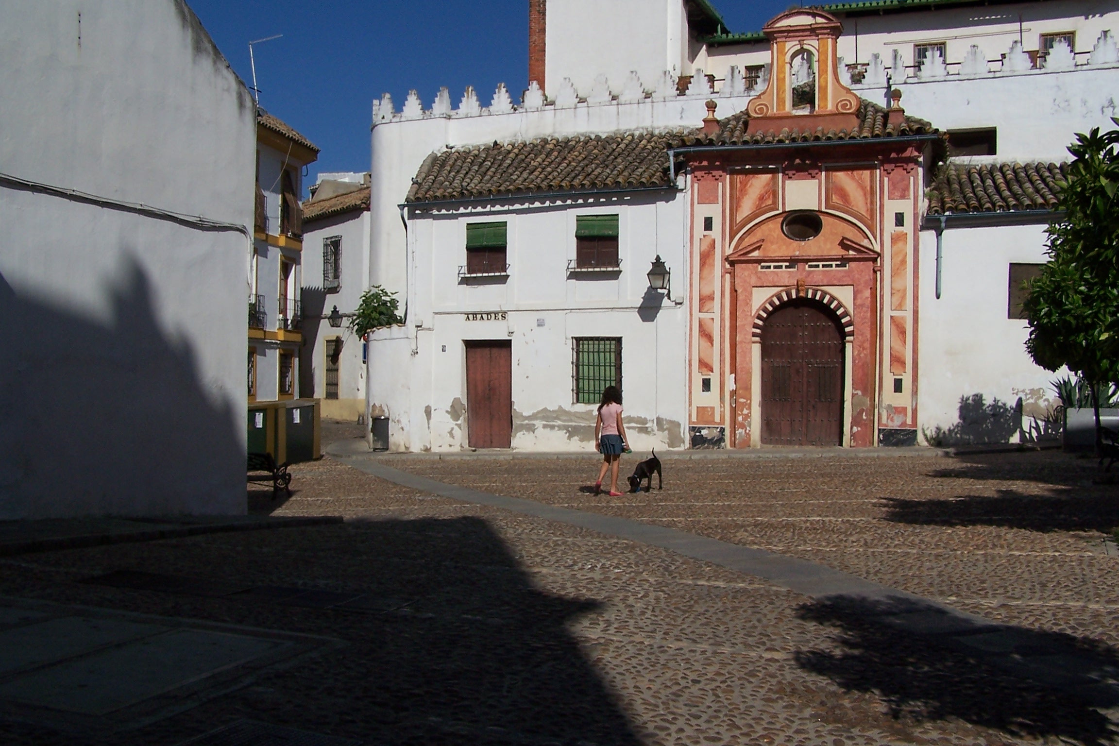 Fotografía plaza Abades. Orientación norte.