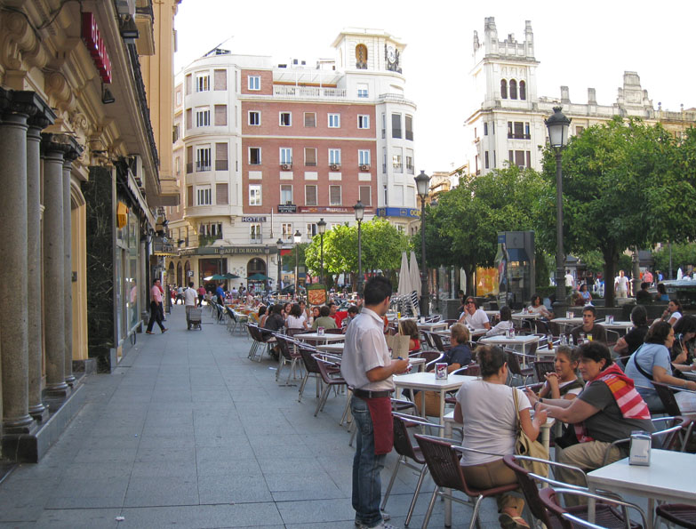 Fotografía Plaza de las Tendillas. Parte Sur de la Plaza.