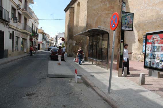 Imagen de la parada. Orientación este.