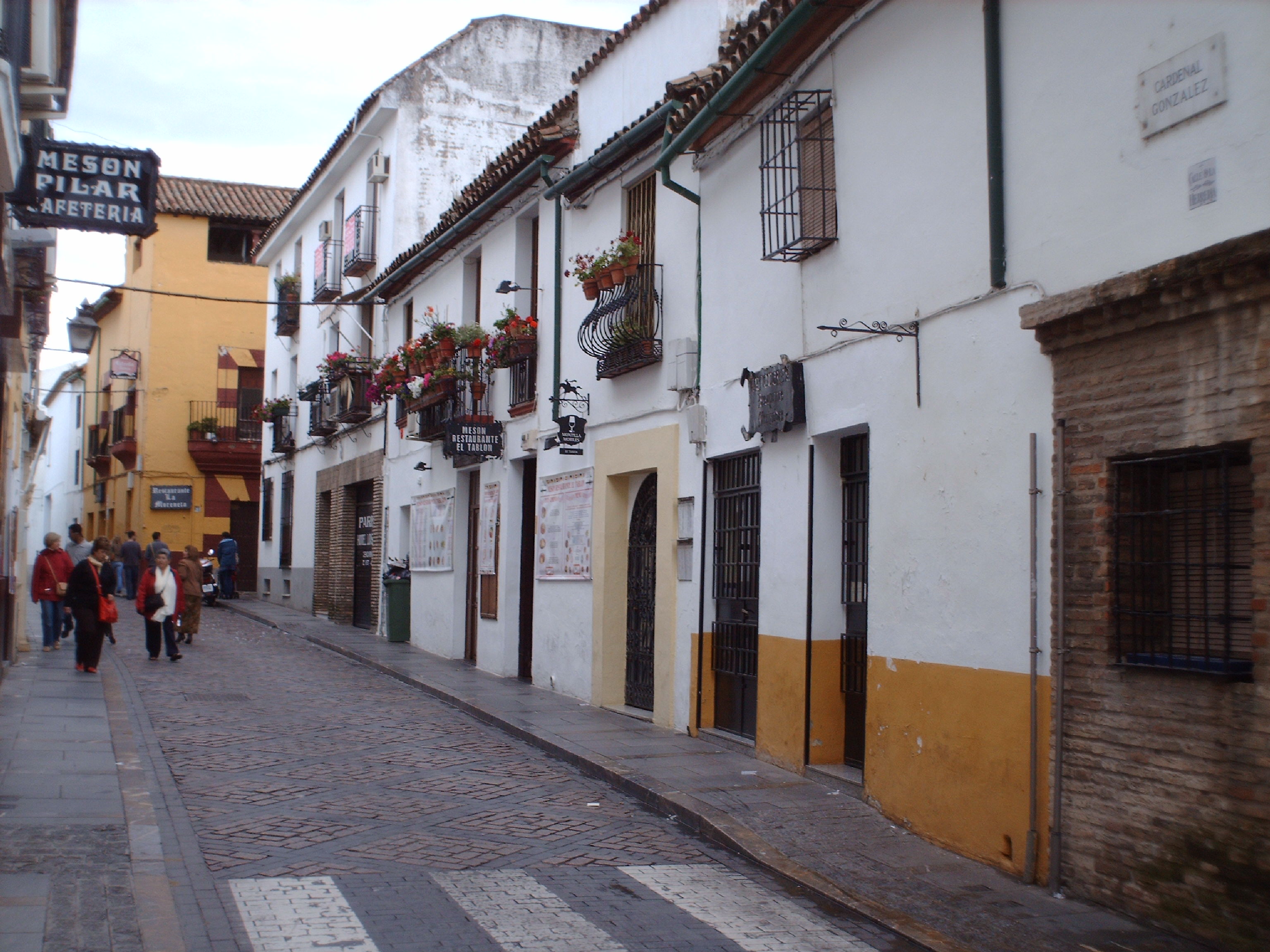 Fotografía Calle Cardenal González. Orientación este.