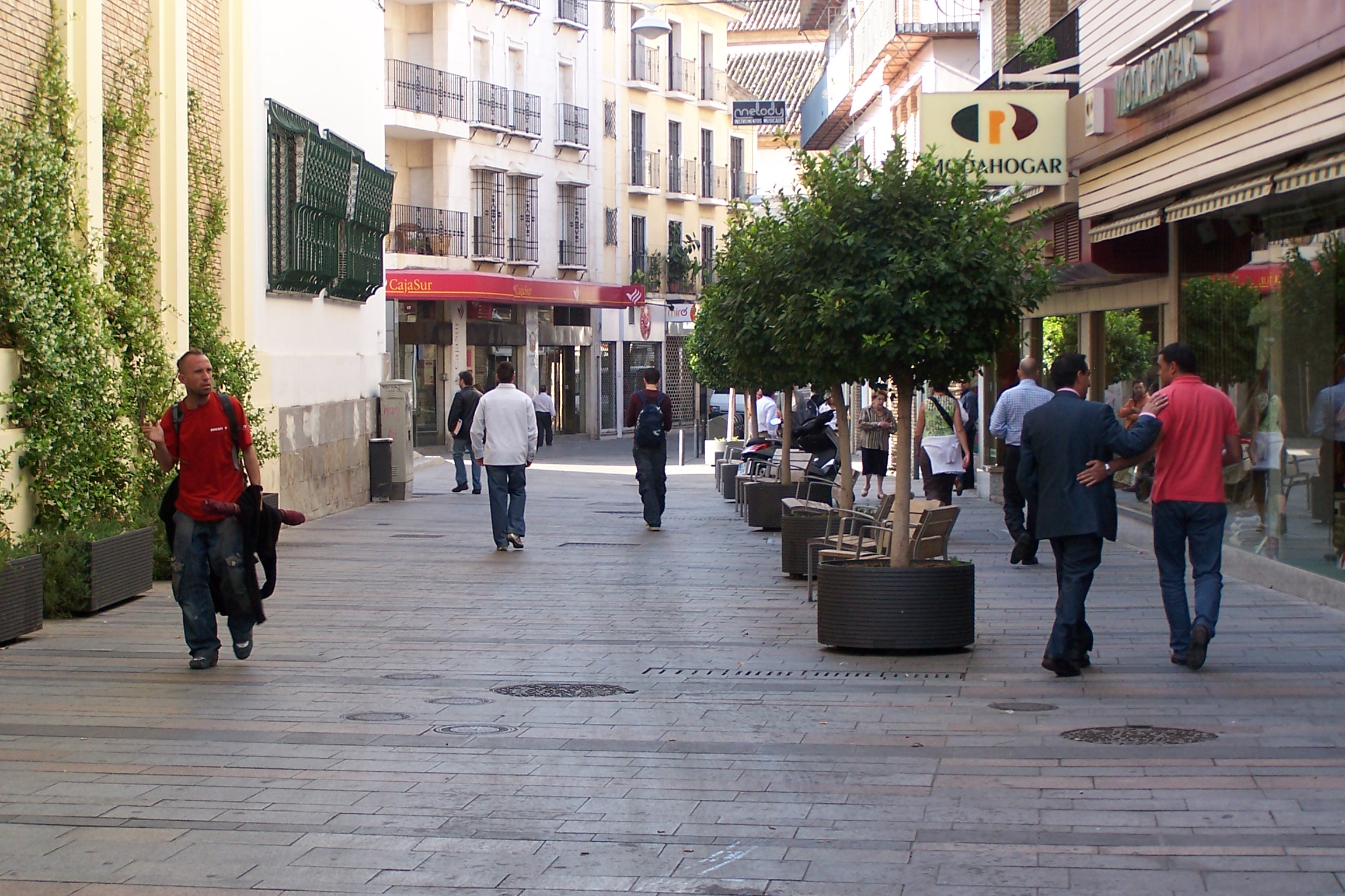 Fotografía calle Jesús y María. Orientación norte.